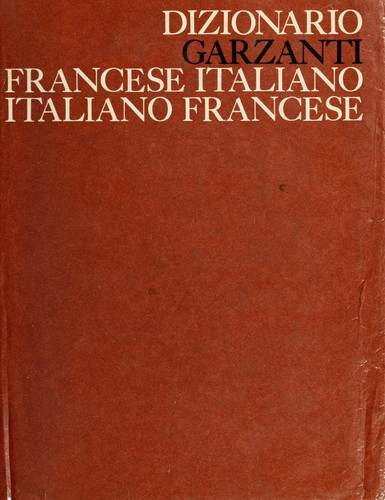 Dizionario Garzanti, Francese-italiano, Italiano-francese