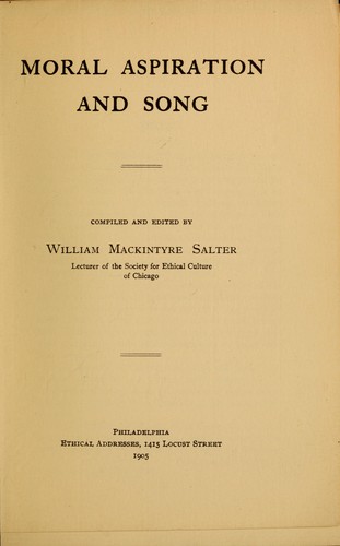 Moral aspiration and song