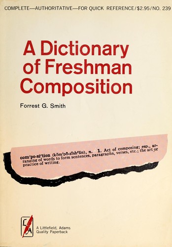 A dictionary of freshman composition