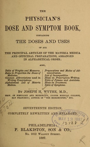 The physician's dose and symptom book ...