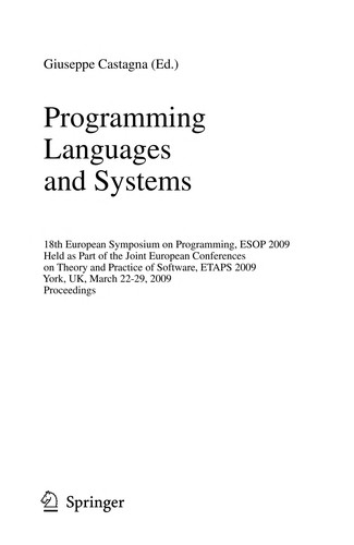 Programming Languages and Systems