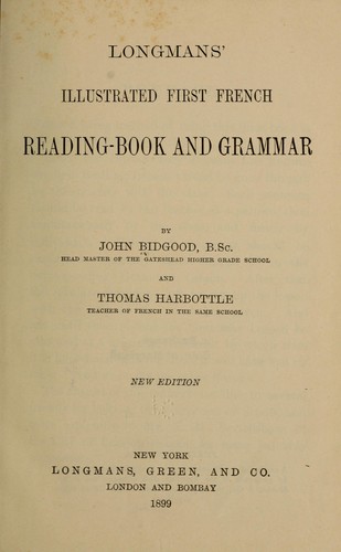 Longman's illustrated first French reading-book and grammar