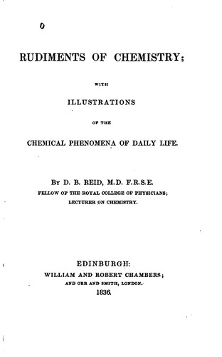Rudiments of chemistry