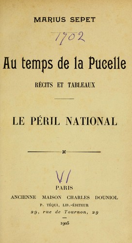 Au temps de la Pucelle
