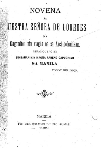 Novena sa uestra señora de lourdes