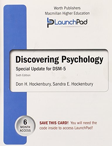 Launchpad for Hockenbury's Discovering Psychology with Dsm5 Update