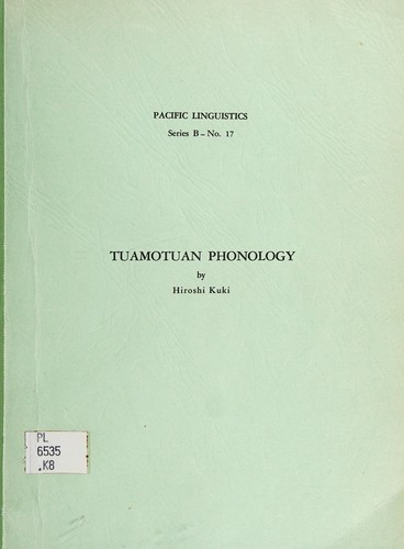 Tuamotuan phonology