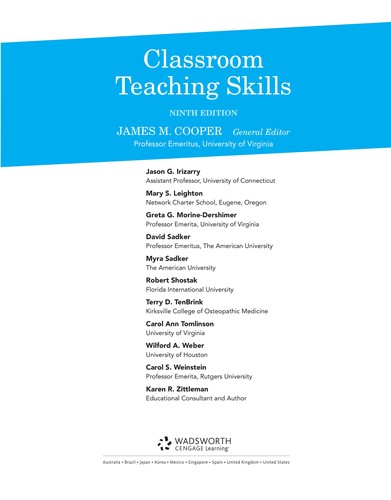 Classroom teaching skills