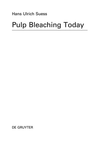 Pulp bleaching today