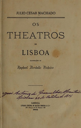 Os theatros de Lisboa
