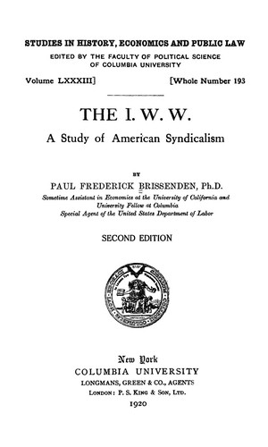 The I. W. W