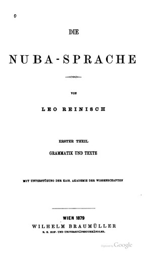 Die Nuba-Sprache