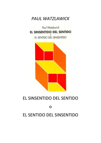 El Sinsentido del Sentido