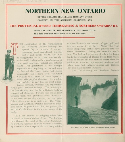 Northern new Ontario's colonization and tourist railway line