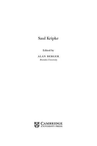 Saul Kripke