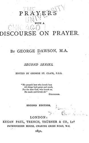 Prayers with a discourse on prayer