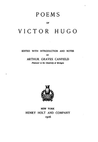 Poems of Victor Hugo