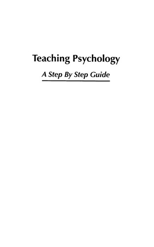 Teaching psychology