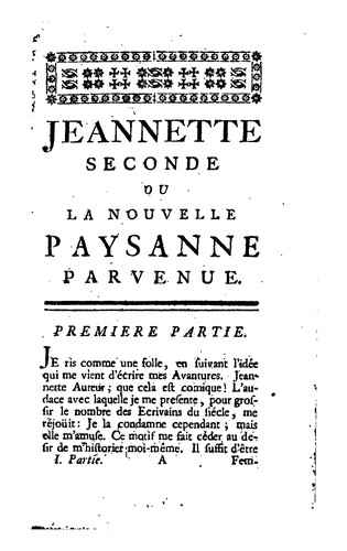 La nouvelle paysanne parvenue