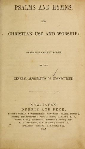 Psalms and hymns, for Christian use and worship