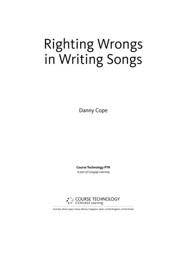 Righting wrongs in writing songs