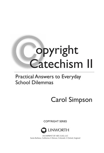 Copyright catechism II