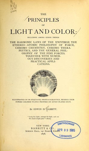 The principles of light and color