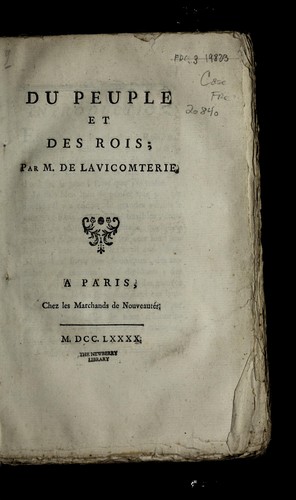 Du peuple et des rois