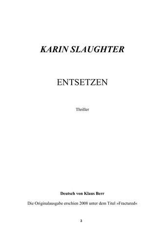 Entsetzen
