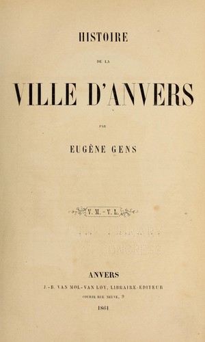 Histoire de la ville d'Anvers