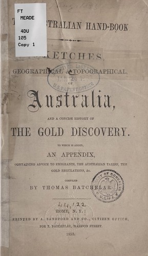 The Australian hand-book