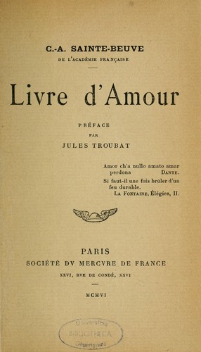 Livre d'amour