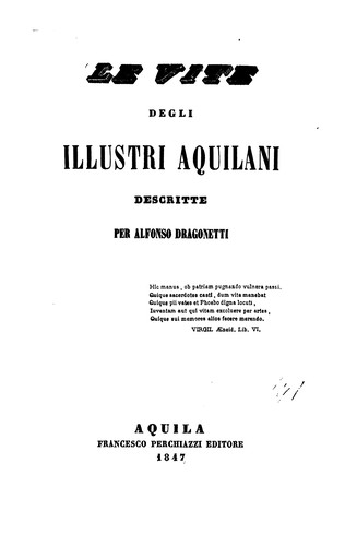 Le vite degli illustri aquilani