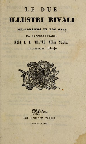 Le due illustri rivali