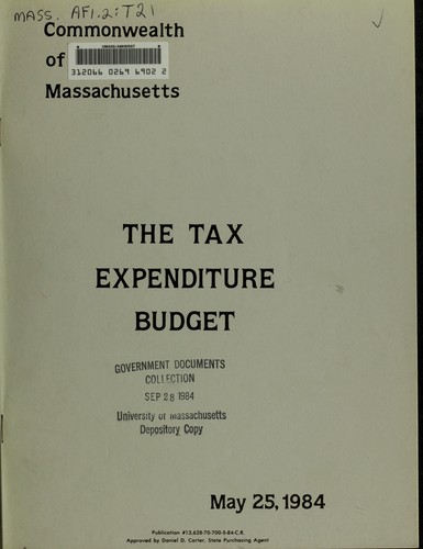 The tax expenditure budget
