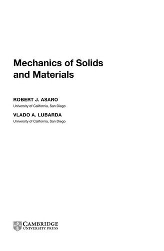 Mechanics of solids and materials