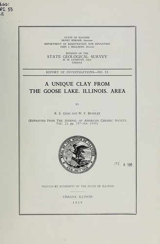 A unique clay from the Goose Lake, Illinois, area