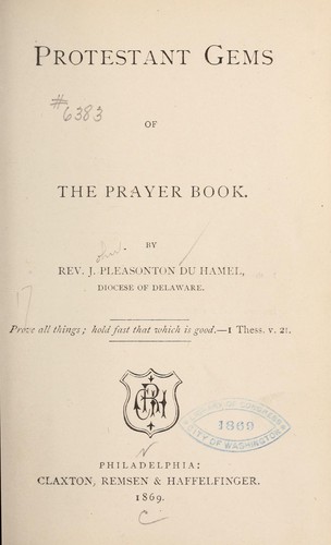 Protestant gems of the prayer book