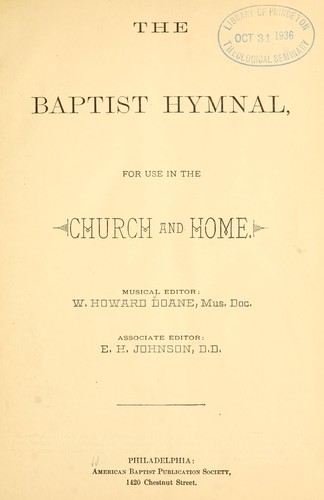 The Baptist hymnal