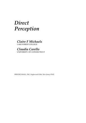 Direct perception