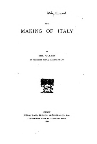 The Making of Italy, 1856-1870