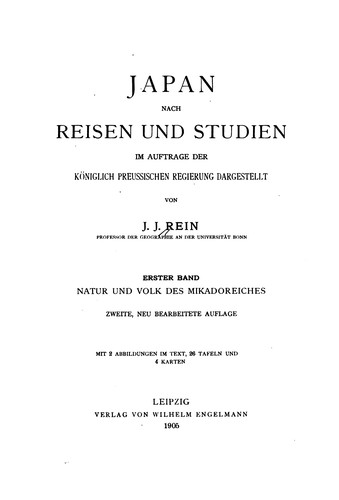 Japan, nach Reisen und Studien