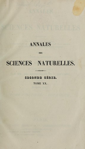 Annales des Sciences Naturelles