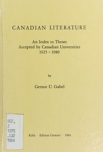 Canadian literature