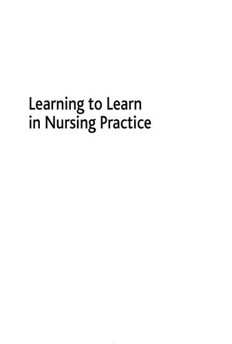 Learning to learn in nursing practice