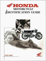 1959-2000 Honda Motorcycle Identification Guide