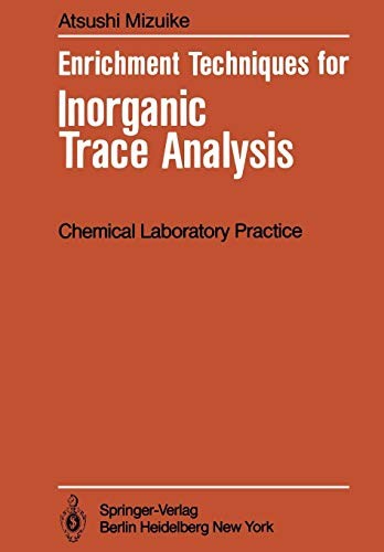 Enrichment Techniques for Inorganic Trace Analysis