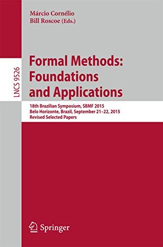 Formal Methods : Foundations and Applications