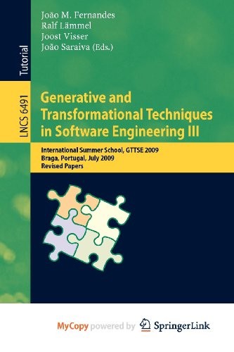 Generative and Transformational Techniques in Software Engineering III