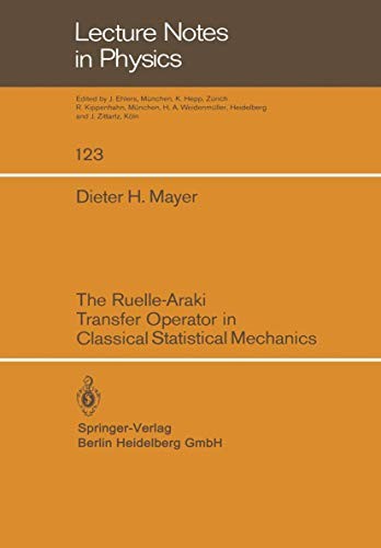 The Ruelle-Araki Transfer Operator in Classical Statistical Mechanics